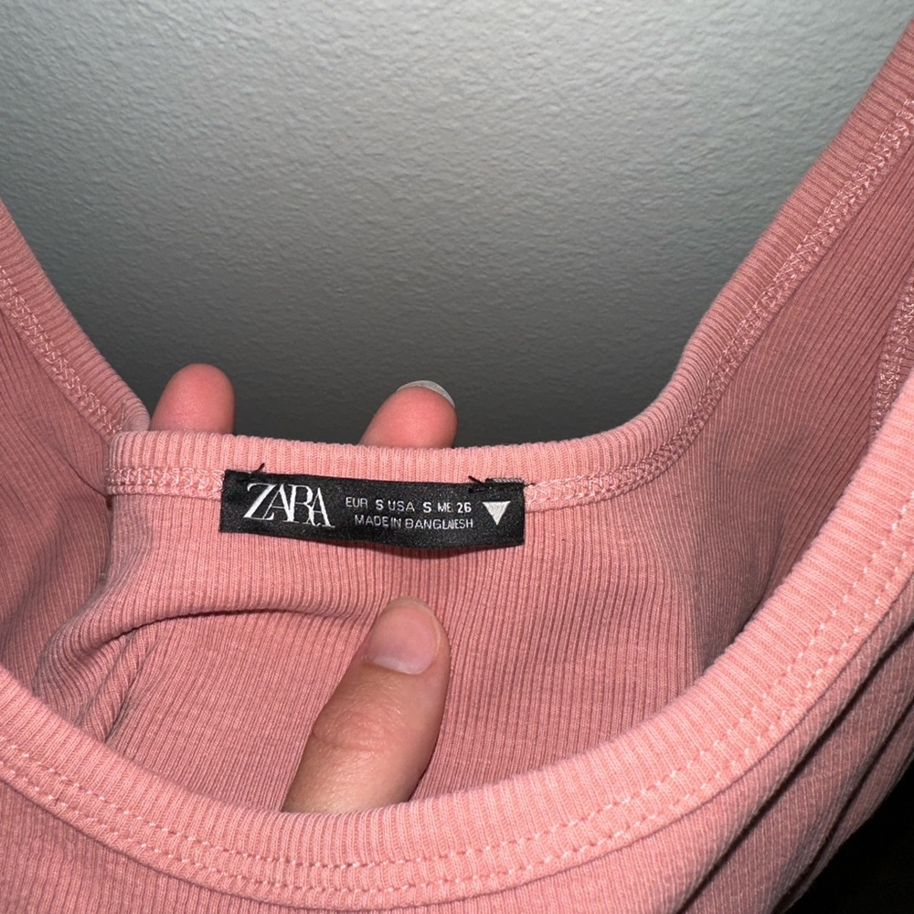Zara pink cropped tank - Picture 3 of 3
